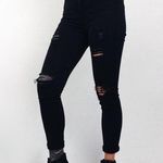 PacSun Distressed Jeggings Denim in Black | Size 26 Photo 0