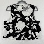 Kate Spade New York Target Floral Sleeveless Top Black White Size M READ Photo 0