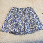 Moonlight Blue And White Patterned Mini Skirt Photo 2