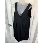 Eddie Bauer  Womens Black Sleeveless V Neck Pleated Dress XL X-Large Casual Photo 6