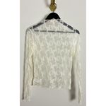 Treasure & Bond NORDSTROM Sheer Lace Top in Ivory Egret Size Medium Photo 4