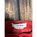 Pistola Womens Size 28 Red High-Rise Frayed Hem Skinny Jeans Photo 1