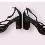 Forever 21 Women's Size 10 Patent Leather Strappy Block Heel Sandals Photo 2