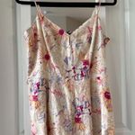 Paige  Floral Jumpsuit Size 8 Color Cream Pink Photo 1