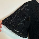 Miami  Black Lace Short Sleeve Romper Size Small Photo 7