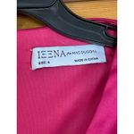 Mac Duggal NEW Size 4 Lipstick Pink Satin Ruched V-Neck Faux Wrap Midi Dress Photo 8