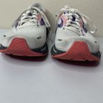 Brooks  Ghost 14 1203561B192 White Running Shoes Sneakers Sz 8.5 B Coral Purple Photo 2
