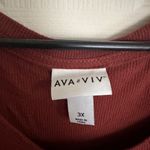 Ava & Viv Burnt Orange Ribbed Tee |  Photo 2