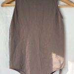SKIMS NWOT Essential mock neck Sleeveless bodysuit S/M Tigers eye Photo 0