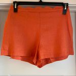 June and Hudson || Orange linen shorts w/ pockets Photo 0