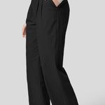 Halara 163H.- HighWaisted Plicated Side Pocket Wide Leg Palazzo Work Cotton Pants Photo 2