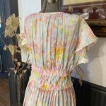 Current Air Anthropologie Sereia Shirred Pleated Watercolor Midi Dress Sz S ๐งก๐ Photo 11