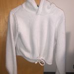 Cropped Sherpa Sweatshirt White Photo 0