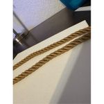 Vintage Women's Chunky Brown Twisted Rope Matinee Necklace Western Equestrian Photo 5