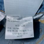 Levi's 501 Medium Wash Denim High Waisted Button Fly Raw Hem Skinny Jeans Photo 6