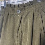 ZARA Olive Green Corduroy Bag Waist Pants women sz 00 Photo 2