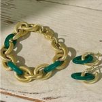 Judith Ripka  Gold Clad Bracelet And Earrings Set Photo 7