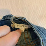 sts blue  Women’s Size 31 / 12 Distressed Blue Grunge Thrashed Cropped Jeans Photo 3