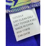 Yumi Kim  Anthropologie Blue Floral 100% Silk Blouse Top Size S Small EUC!! Photo 4