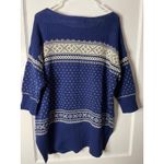 Denim & Supply Ralph Lauren Navy Fair Isle Knit Sweater Oversized XL Photo 3