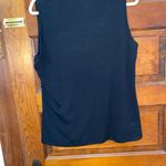 Susan Lawrence Top Shirt Blouse Black Sequin Sleeveless Size XL Photo 2