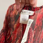 Arden B Y2K Clubwear Sheer Tie Front Top Abstract Print Long Sleeve NWT Size L Photo 4