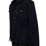 JustFab Black Denim Jean Jacket Size Small Photo 3