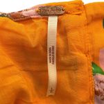 Free People NWT Finer Things Maxi Dress in Sunshine Combo Orange Floral Size L Photo 10