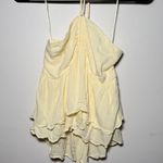 Hollister ⋆ butter yellow tiered halter babydoll top Photo 2