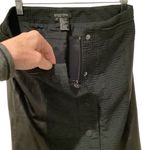 Etcetera  Black Genuine REAL Leather & Textured Wool Pencil Skirt EC Photo 6