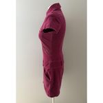 Hot Kiss Y2K Corduroy Dress Size Small Fuschia Retro Festival Drop Waist Zip Photo 3