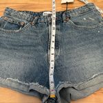 ZARA High Rise Cutoff Jean Shorts - NWT Photo 8