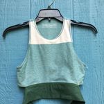 Outdoor Voices Women Blue Tri Tone Slash Back Sports Bra XS Photo 3