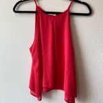 Lush Clothing Lush Hot Pink Layered Flare Tank Top | High Neck | Size S Photo 1