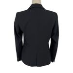 ZARA  Single Breasted Black Classic Fit Career Blazer Jacket Shoulder Pads Size 8 Photo 9