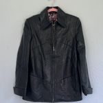 Pellino Genuine Italian Black Leather Jacket Sz M Size M Photo 1