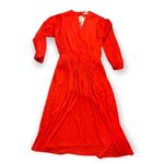 FRNCH Paris Aurélie red midi cocktail party dress Photo 3