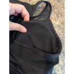 Zyia  Active Medium All Star Black Sports Bra Mesh Detailing Back Zip Closure Photo 4