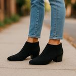 Bettye Muller  Quill Pointed Toe Wool Booties Purple Size 8.5 Photo 14