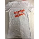 Hooters B43  Girl Worn Super Sexy Uniform VNeck Tee White Size XS Photo 3
