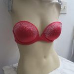 Victoria's Secret very sexy multi-way multioptions studded bling bra in red and silver size 32C. Photo 4