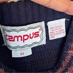 CAMPUS | Vintage Argyle Sweater Sz M Blue Size M Photo 4