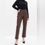 GAP Denim Faux Leather Women's Brown High Photo 1