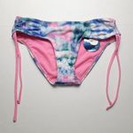 Decree Swim Bottoms Women's Size Small Blue Pink Tie Dye Swimsuit Briefs Photo 0