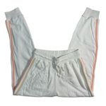 Faherty Womens Small Molli Jogger Pants Cream Pastel Stripes Cotton Soft Cozy Photo 4