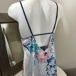 In bloom by jonquil Floral Lace Trim Chemise Blue Size L Photo 4