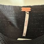 Free People  Perfect Storm Midi Dress Size XS Black Eyelet Puff Sleeves Photo 6