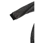 Modern Dark V Neck Sweater XS Black Gray Knit Slightly Sheer Edgy Urban Autumn Photo 13