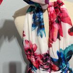 Eliza J Women Multicolor Floral Print Halter Maxi Prom Bridesmaid Dress Size 12 Photo 10