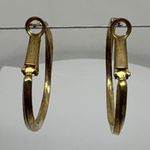 Y2K Gold Tone Hoop Earrings Women's Jewelry Classic Everyday Minimalist Style Photo 5